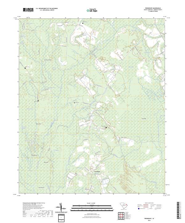 US Topo 7.5-minute map for Friendship SC