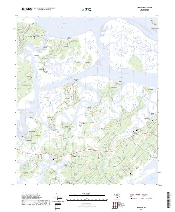 US Topo 7.5-minute map for Frogmore SC