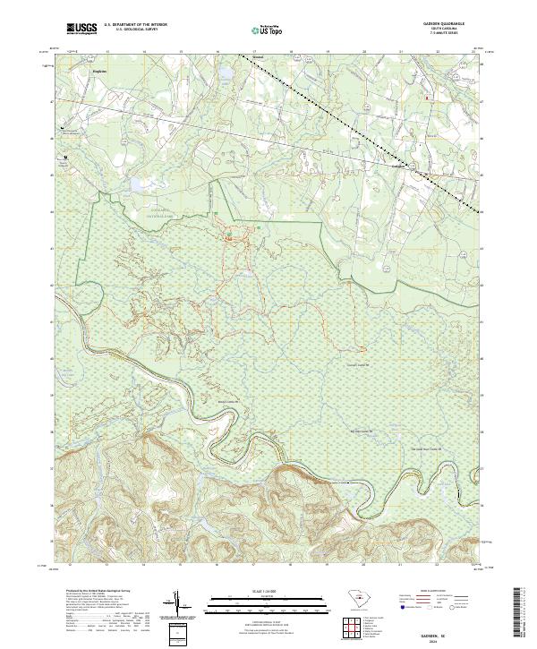 US Topo 7.5-minute map for Gadsden SC