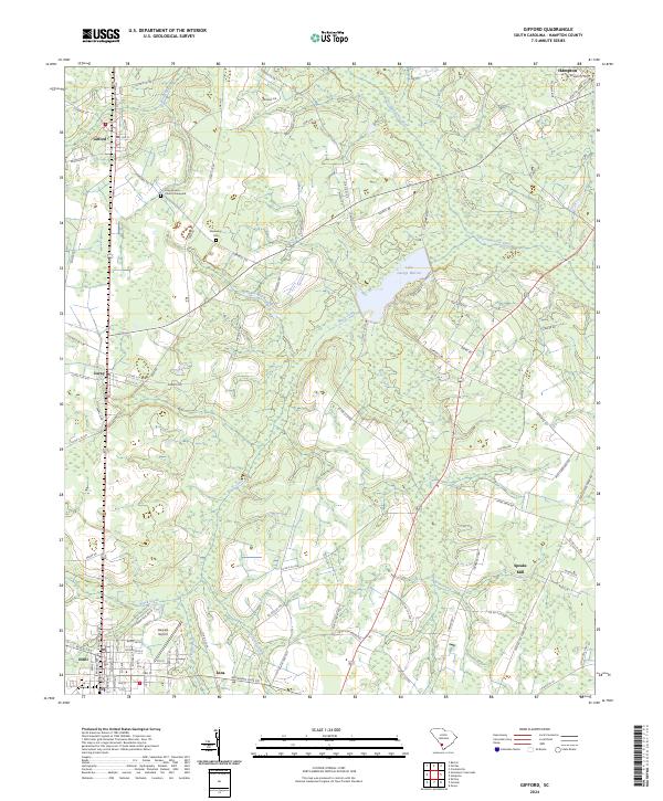 US Topo 7.5-minute map for Gifford SC