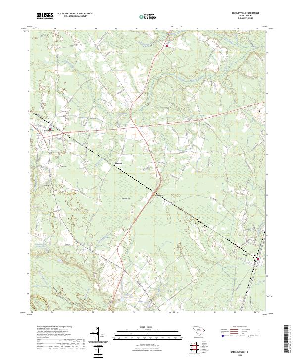 US Topo 7.5-minute map for Greeleyville SC