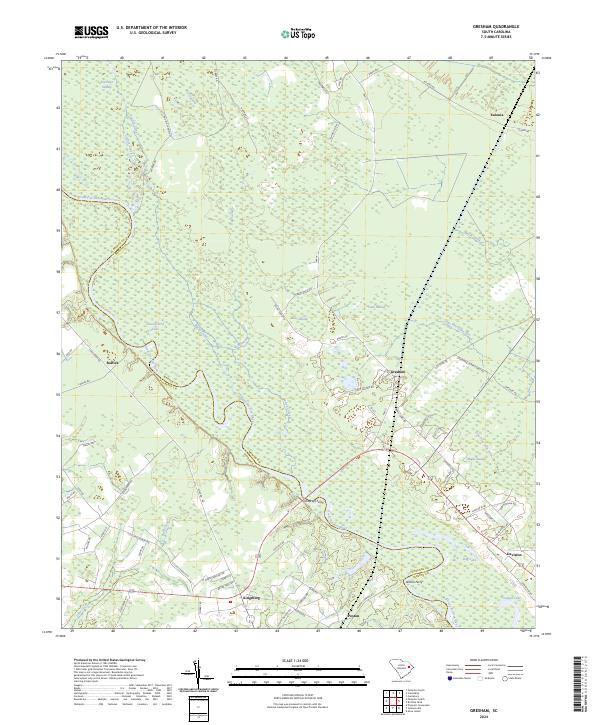 US Topo 7.5-minute map for Gresham SC