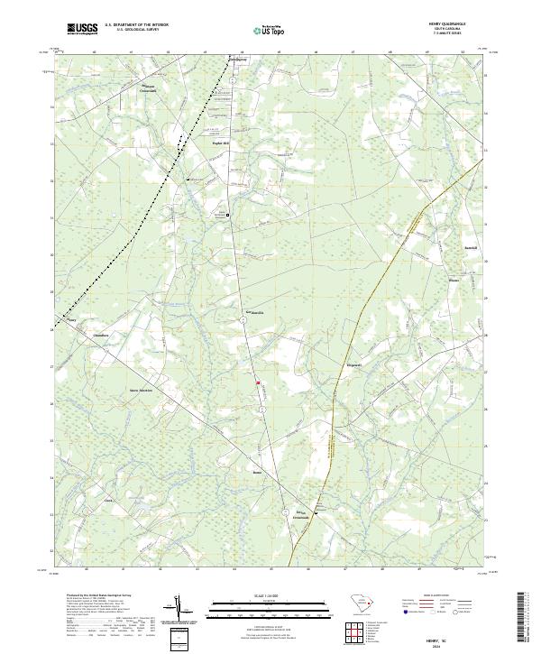 US Topo 7.5-minute map for Henry SC