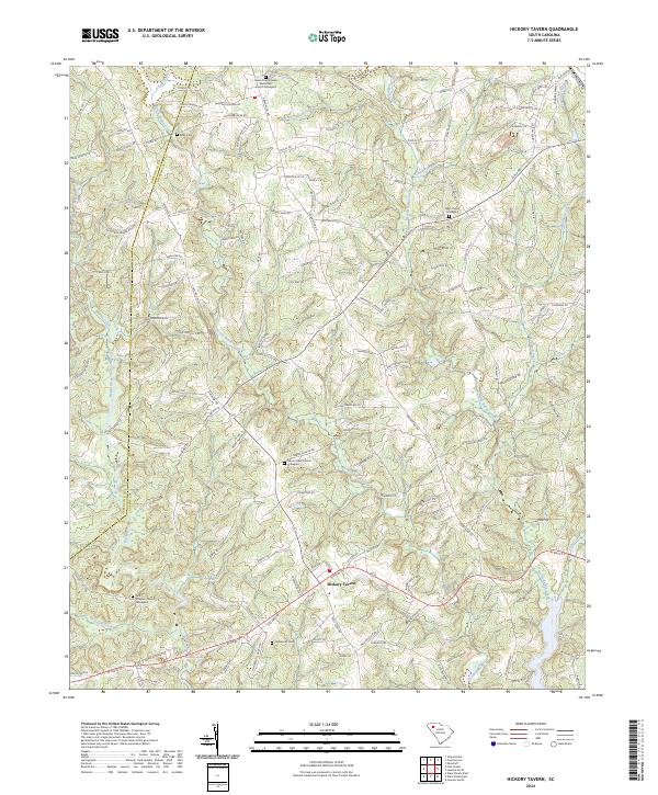 US Topo 7.5-minute map for Hickory Tavern SC