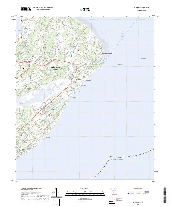 US Topo 7.5-minute map for Hilton Head SC