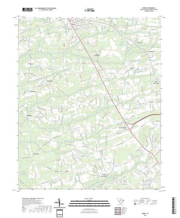 US Topo 7.5-minute map for Horry SC
