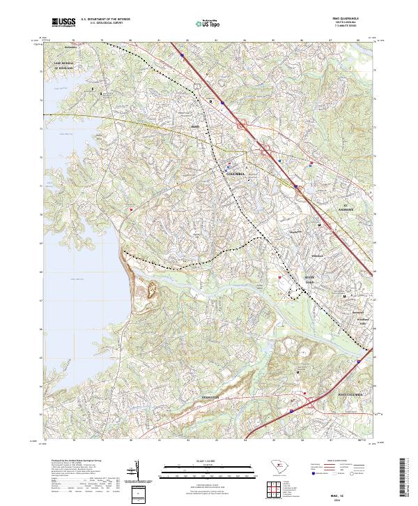 US Topo 7.5-minute map for Irmo SC