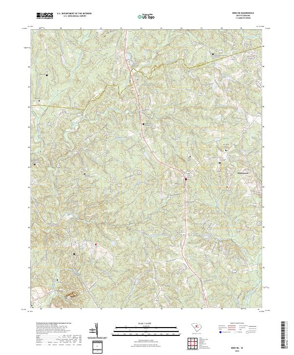 US Topo 7.5-minute map for Irmo NE SC
