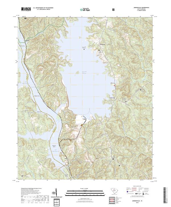 US Topo 7.5-minute map for Jenkinsville SC