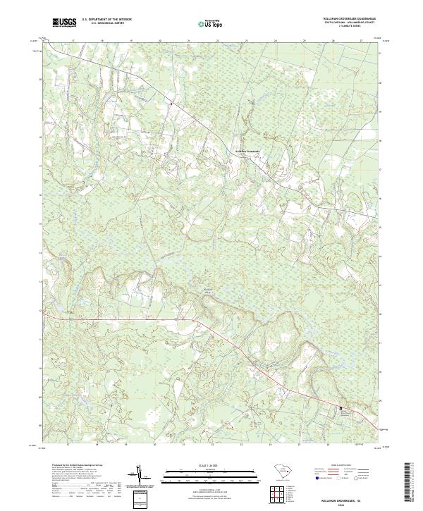 US Topo 7.5-minute map for Kellehan Crossroads SC