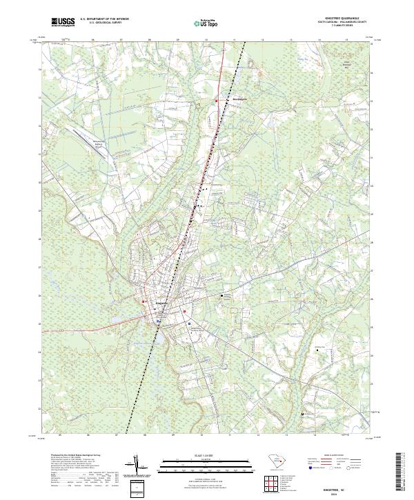US Topo 7.5-minute map for Kingstree SC