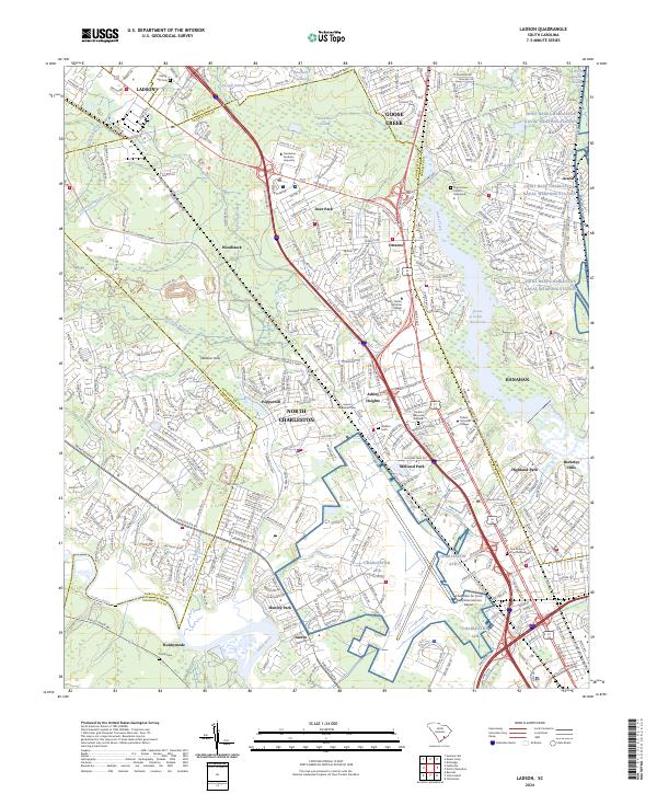 US Topo 7.5-minute map for Ladson SC