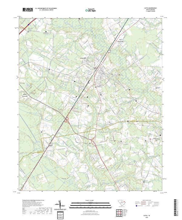 US Topo 7.5-minute map for Latta SC