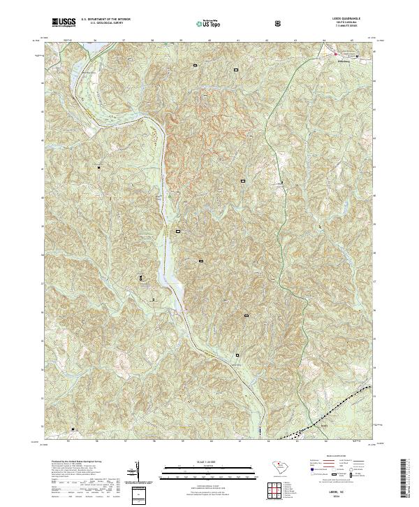 US Topo 7.5-minute map for Leeds SC