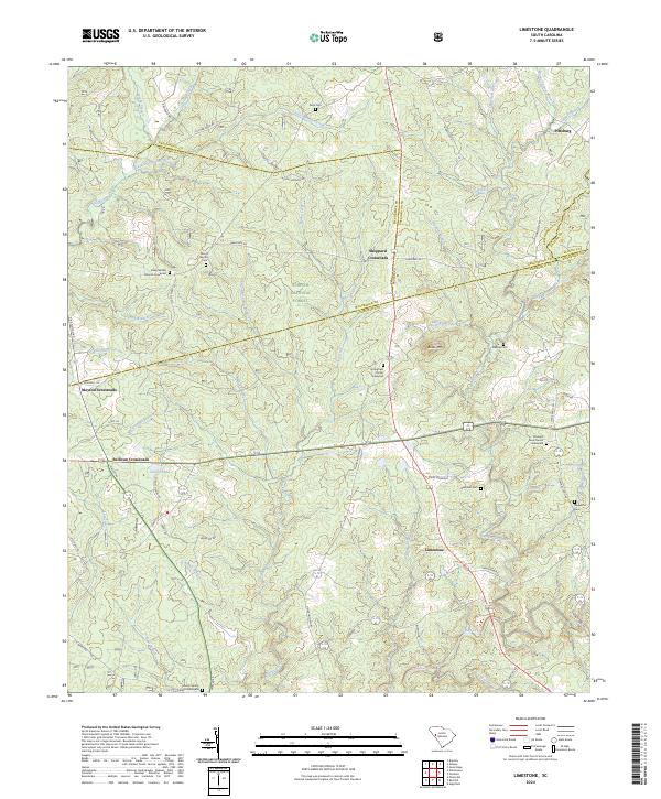 US Topo 7.5-minute map for Limestone SC