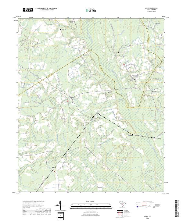 US Topo 7.5-minute map for Lodge SC