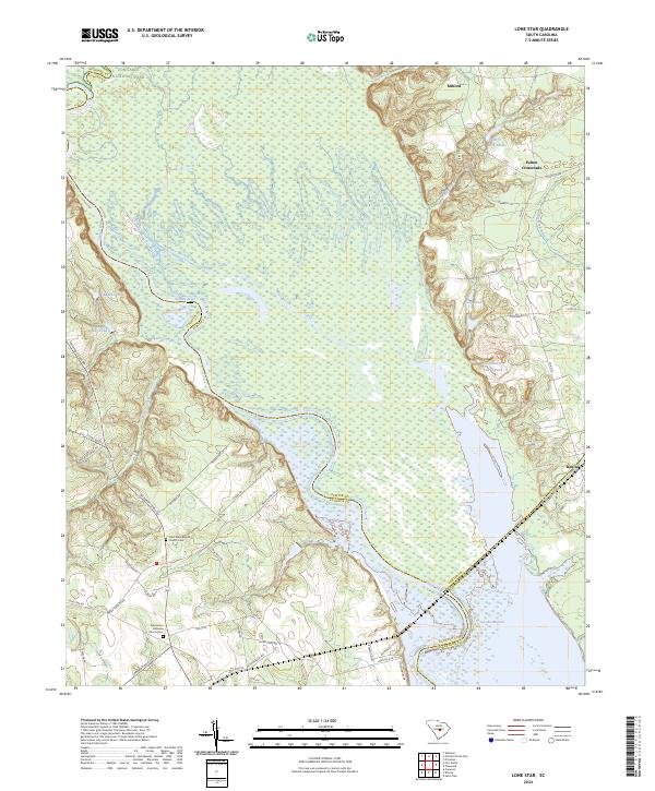 US Topo 7.5-minute map for Lone Star SC