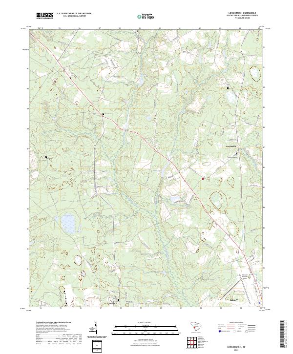 US Topo 7.5-minute map for Long Branch SC