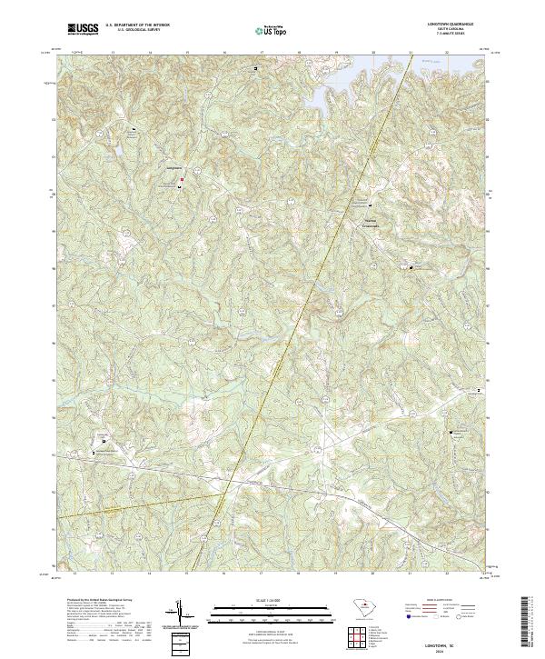 US Topo 7.5-minute map for Longtown SC