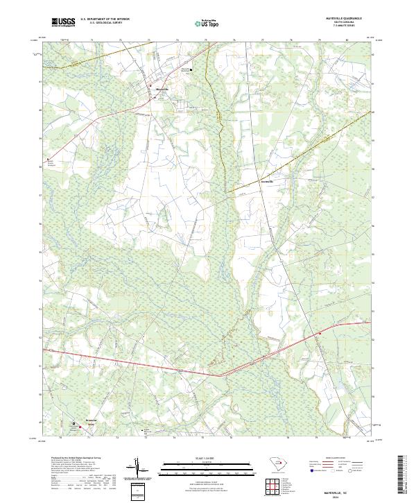 US Topo 7.5-minute map for Mayesville SC