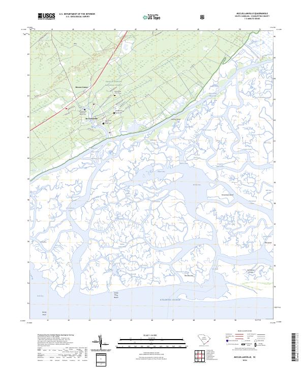 US Topo 7.5-minute map for McClellanville SC