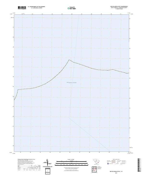 US Topo 7.5-minute map for McClellanville OE S SC