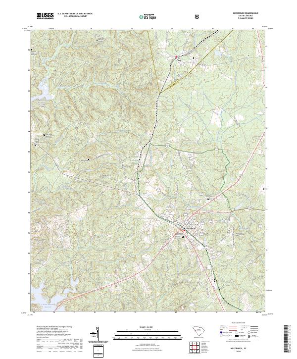 US Topo 7.5-minute map for McCormick SC