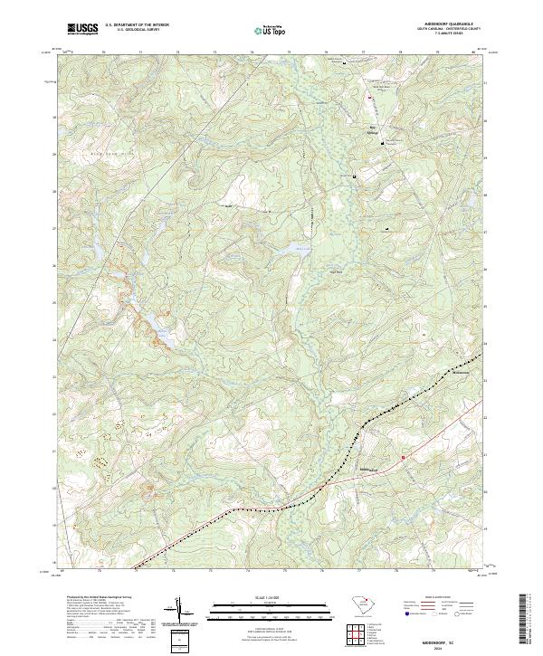 US Topo 7.5-minute map for Middendorf SC