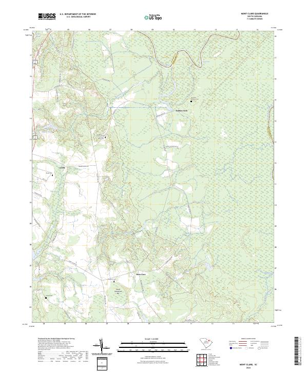 US Topo 7.5-minute map for Mont Clare SC