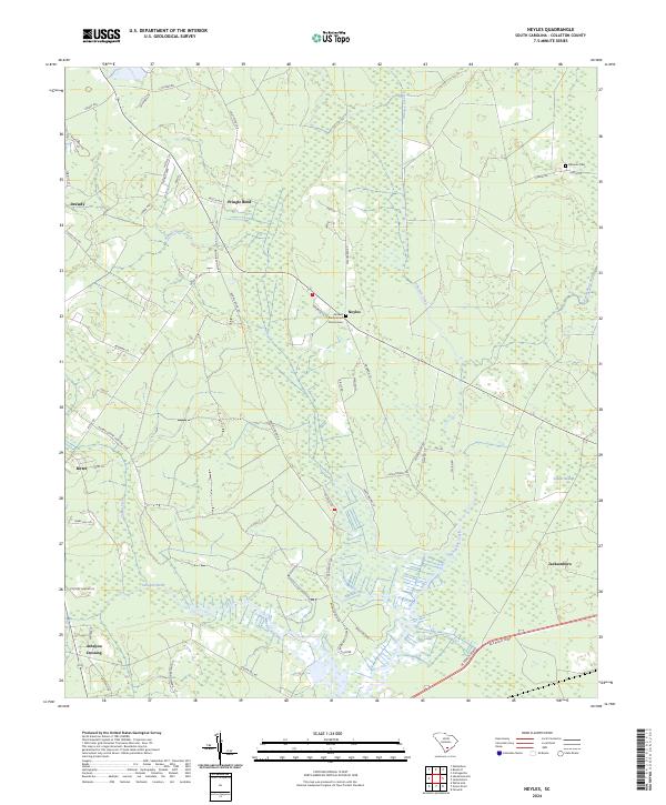 US Topo 7.5-minute map for Neyles SC