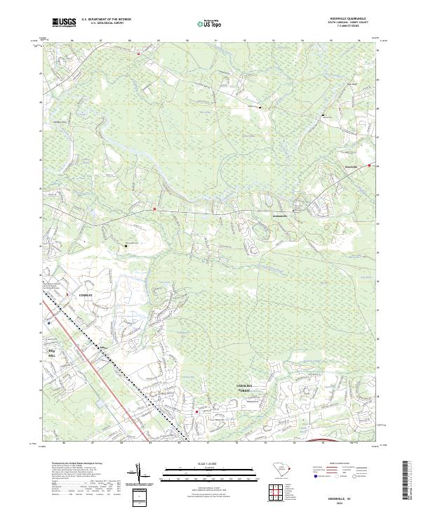 US Topo 7.5-minute map for Nixonville SC