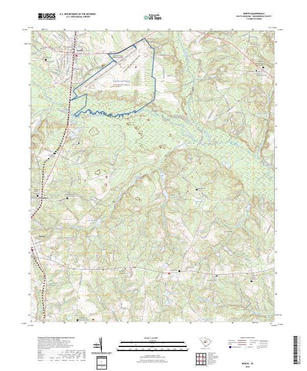 US Topo 7.5-minute map for North SC