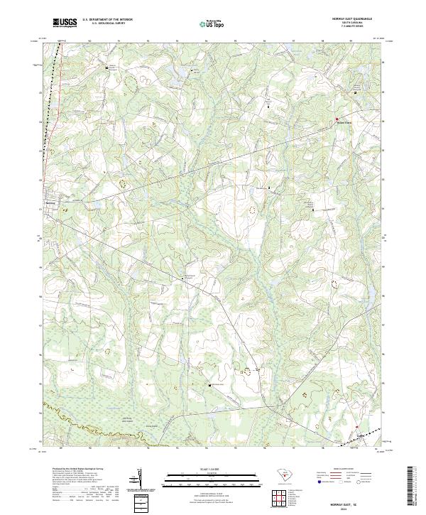 US Topo 7.5-minute map for Norway East SC