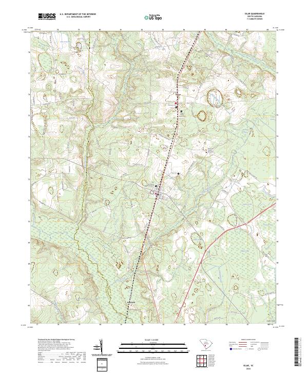 US Topo 7.5-minute map for Olar SC