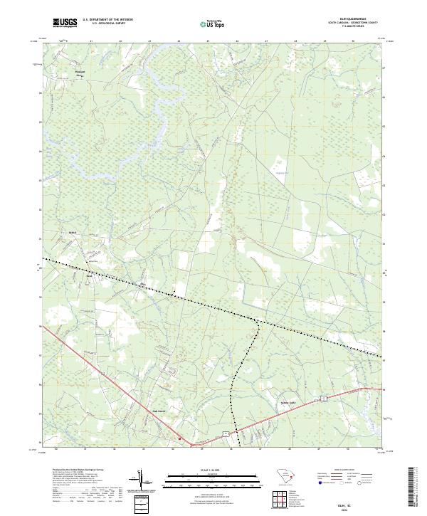 US Topo 7.5-minute map for Olin SC