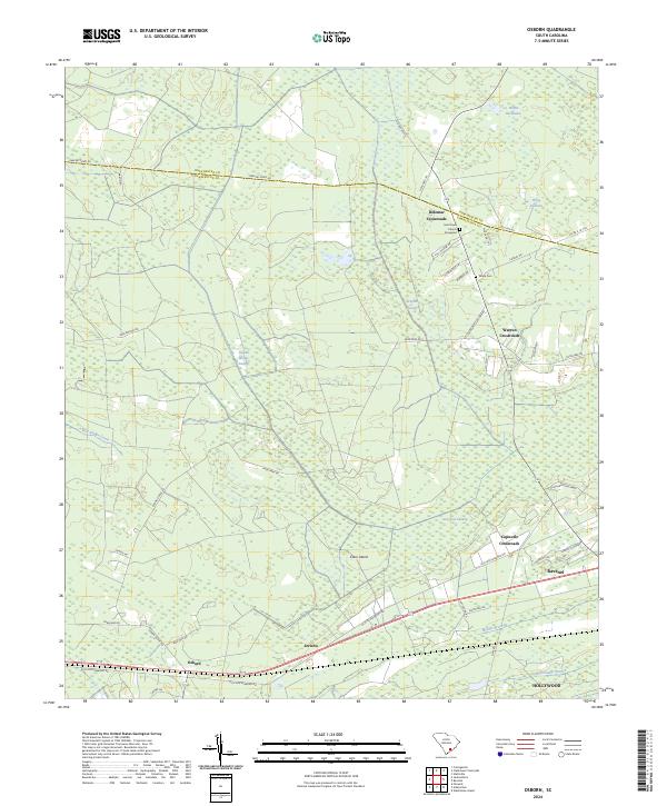 US Topo 7.5-minute map for Osborn SC