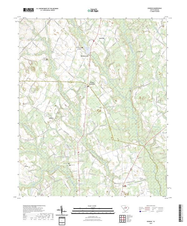 US Topo 7.5-minute map for Oswego SC