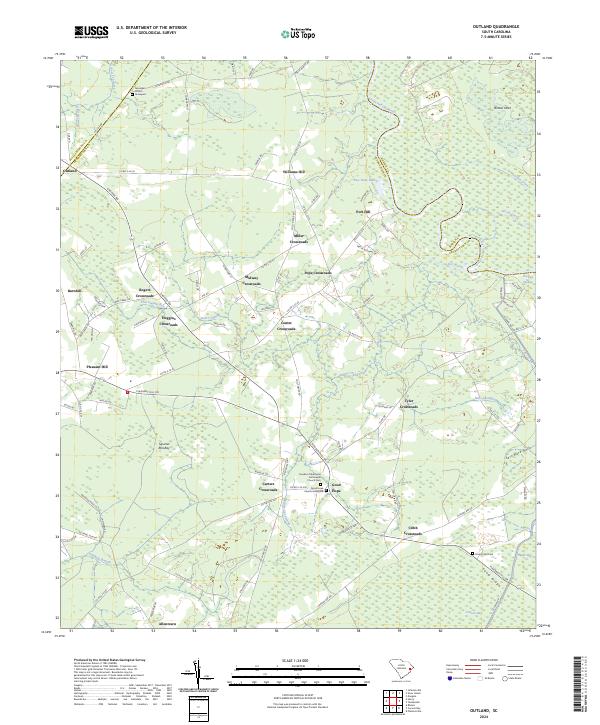 US Topo 7.5-minute map for Outland SC