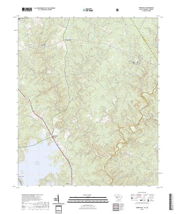 US Topo 7.5-minute map for Parksville SCGA