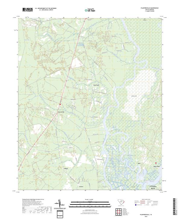 US Topo 7.5-minute map for Plantersville SC
