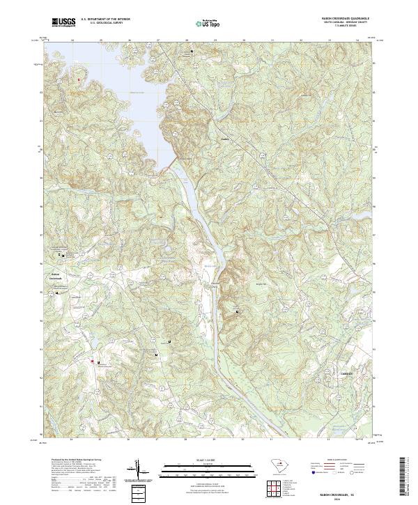 US Topo 7.5-minute map for Rabon Crossroads SC