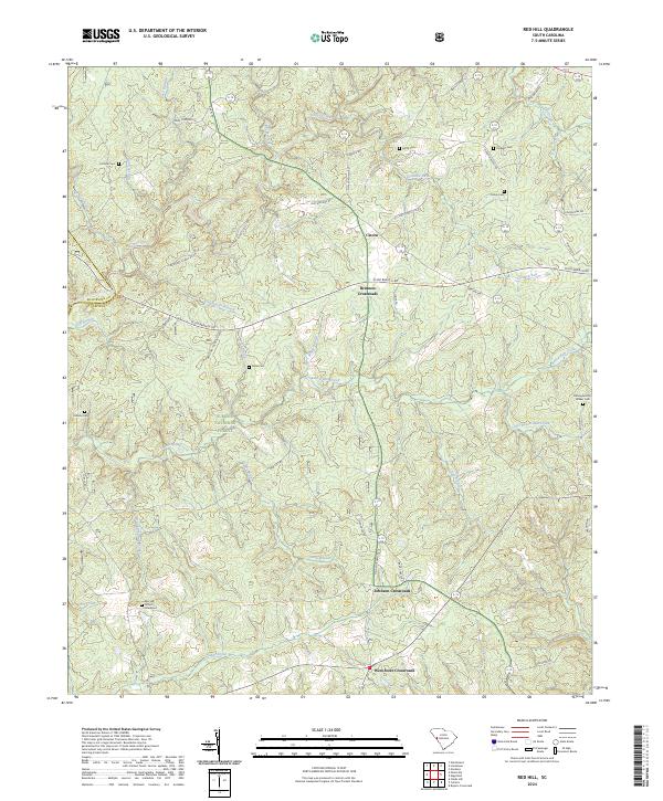 US Topo 7.5-minute map for Red Hill SC
