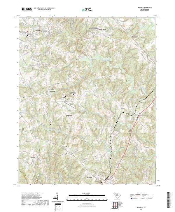 US Topo 7.5-minute map for Reidville SC