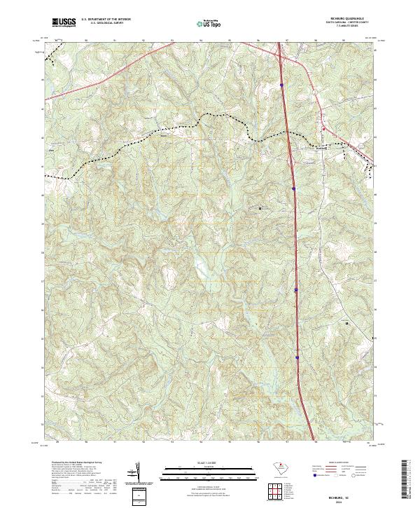 US Topo 7.5-minute map for Richburg SC