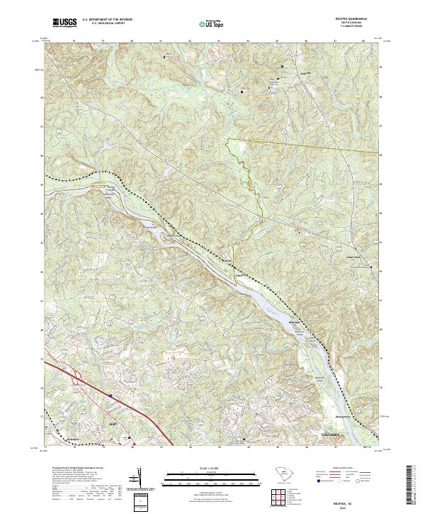 US Topo 7.5-minute map for Richtex SC