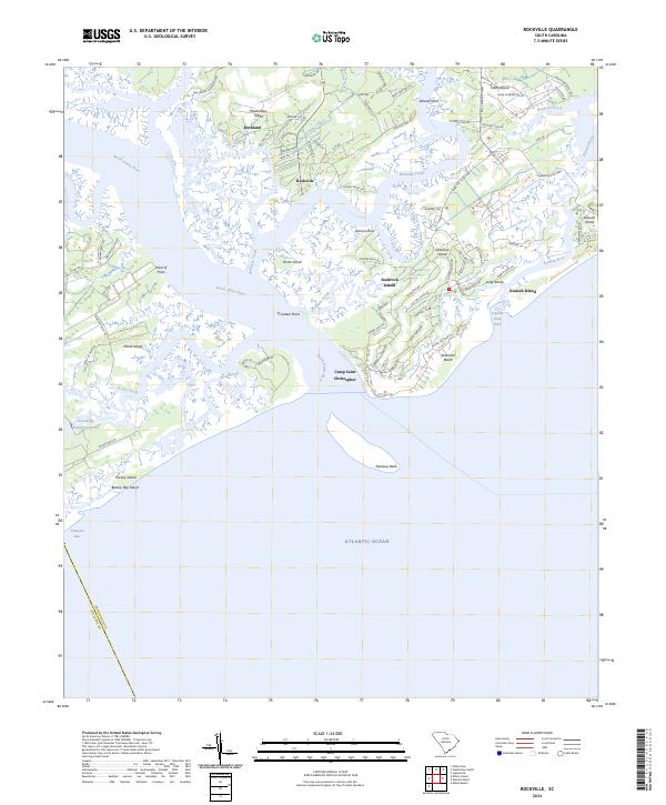 US Topo 7.5-minute map for Rockville SC