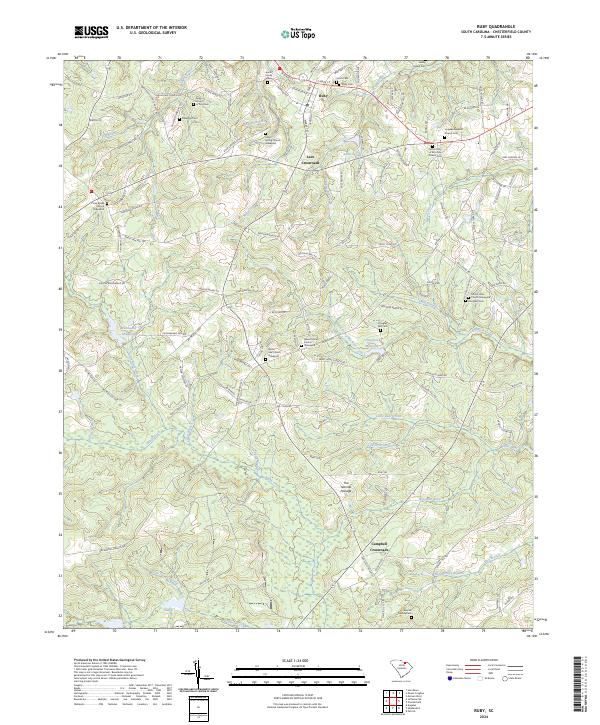 US Topo 7.5-minute map for Ruby SC