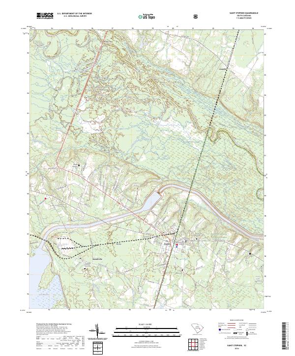 US Topo 7.5-minute map for Saint Stephen SC