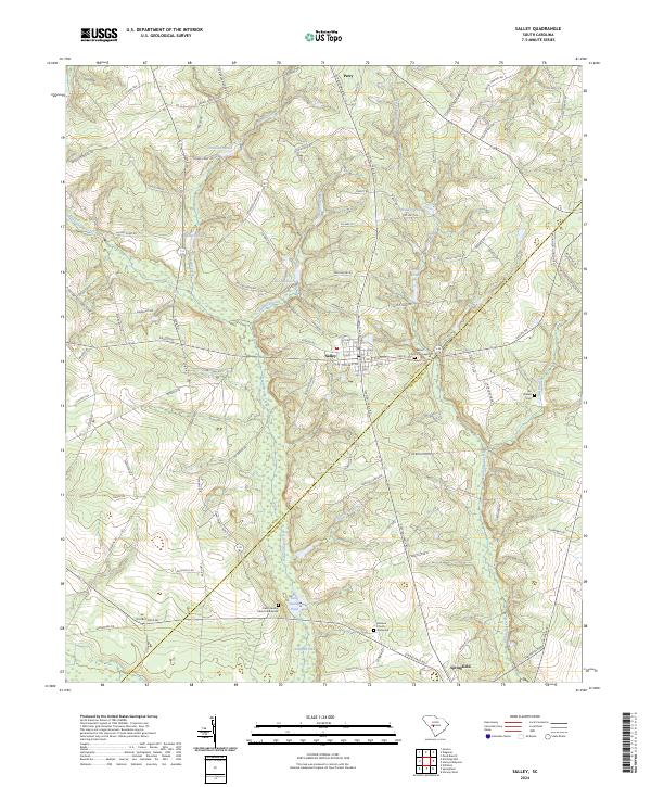 US Topo 7.5-minute map for Salley SC