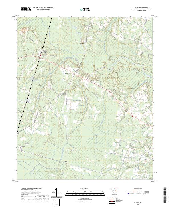 US Topo 7.5-minute map for Salters SC